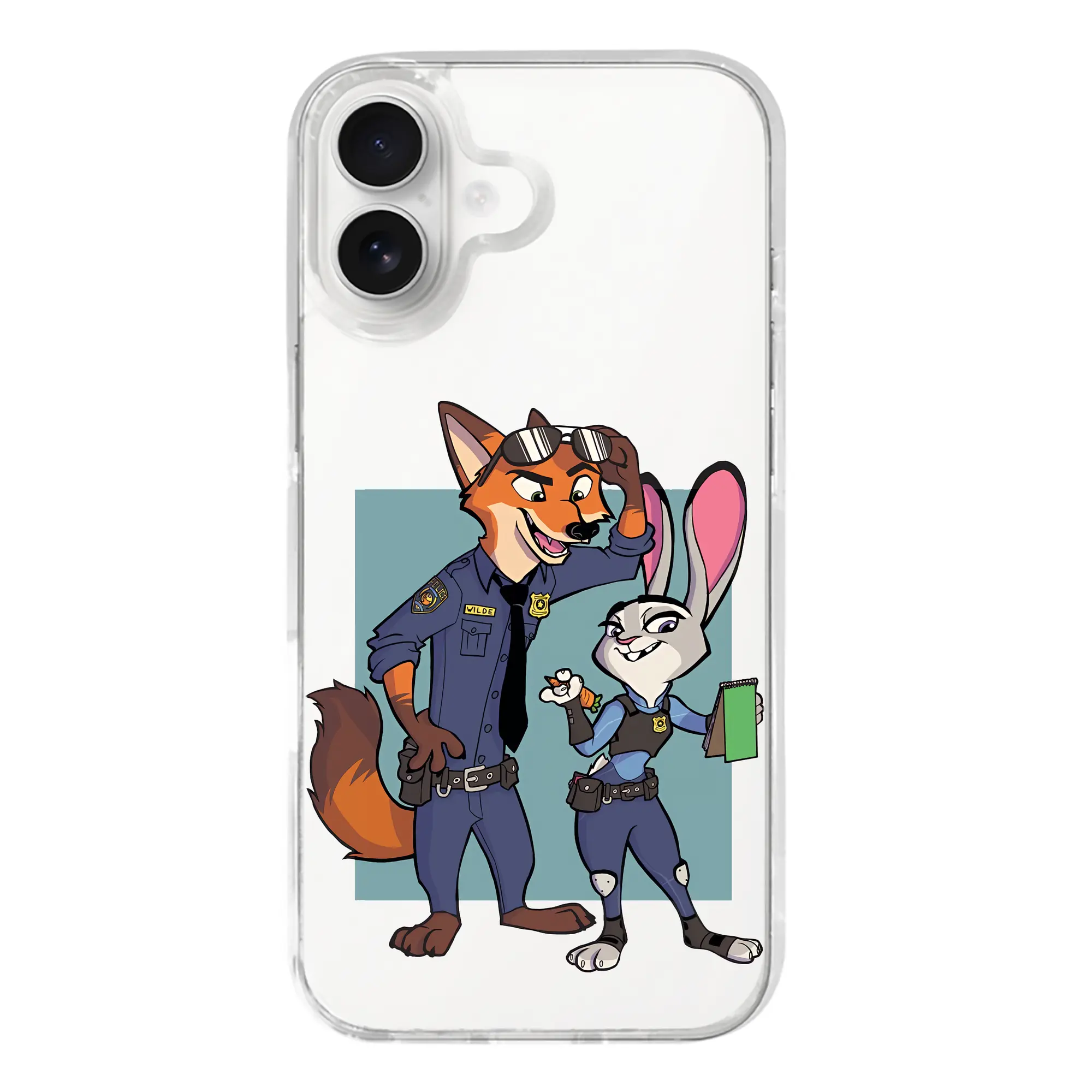 ズートピア グッズ,ニック・ワイルド - iPhone 17シリーズ 透明スマホケース – 薄型・耐衝撃・精密フィット保護カバー